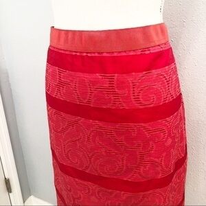 NWT Ann Taylor coral skirt